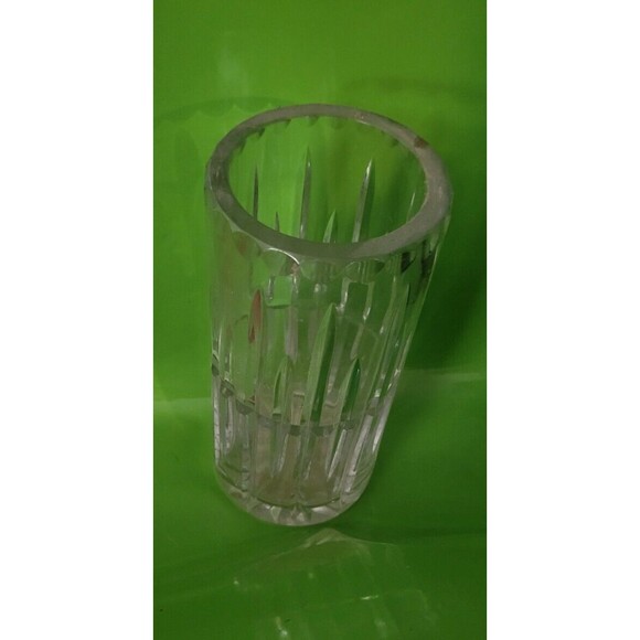 CUT CRYSTAL VASE  7" BY 3.25" - Picture 2 of 2